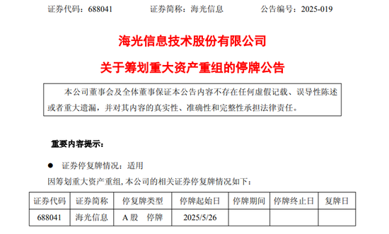 配资世家炒股配资开户 688041、603019，两大半导体巨头拟合并！明起停牌！